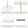 YIYIBYUS Clothing Rack with 10 Hooks, Creative Metal oat Rack, Entrance Clothing Rack With Rock Slab Base - 4 of 4
