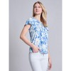 Jones New York Plus Size Flutter Sleeve V-Neck Top - 2 of 3