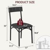 Dining Chairs Set of 2, Upholstered Dining Chairs with Back, PU Leather Kitchen Dining Chair - 2 of 4