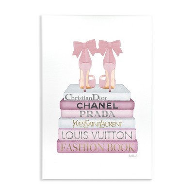 Stupell Industries Pastel Pink Heels & Books, 10" x 15"