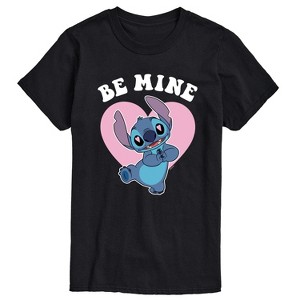 Men's - Lilo and Stitch - Be Mine Short Sleeve Graphic T-Shirt - 1 of 4
