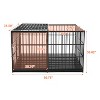 CAVINAS 61" Extra Large Heavy Duty Dog Crate,Metal Dog Kennels for Large Dogs,Strong Pet House for Indoor and Outdoor,Black - 4 of 4