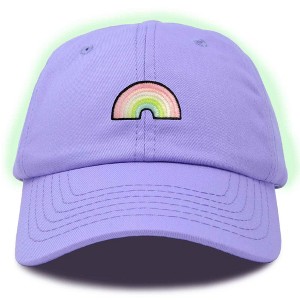 Dalix Robot Embroidered Glow in the Dark Retro Dad Hat Cotton Baseball Cap Adjustable Mens - 1 of 4