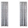 Tania Medallion Lined Curtain Panel with Rod Pocket - 2pk - Levtex Home - 2 of 3