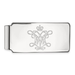 Black Bow Jewelry 14k White Gold College of William & Mary Tribe NCAA Money Clip - 1 of 3
