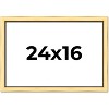 PosterPalooza | Simple Gold Picture Frame - UV Acrylic, Backing Board, Hanging Hardware Included - 2 of 4