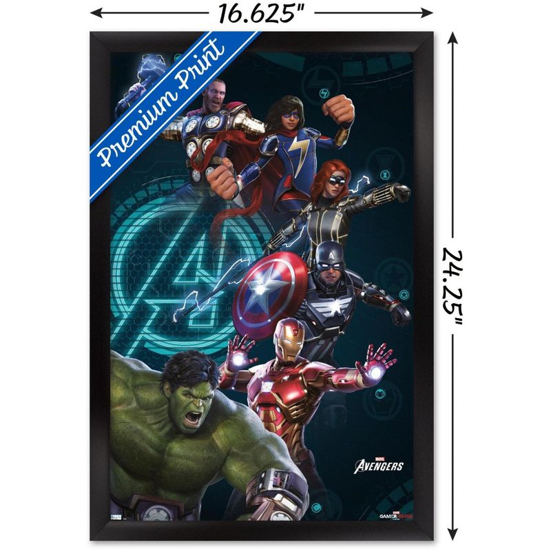Trends International Marvel's Avengers - Group Framed Wall Poster Prints, 3 of 7