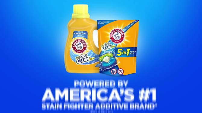 Arm &#38; Hammer Plus OxiClean 5-in-1 Laundry Detergent Power Paks - 42ct/29.6oz, 2 of 12, play video