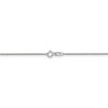 Black Bow Jewelry 0.9mm, 14k White Gold, Solid Curb Chain Necklace - 4 of 4