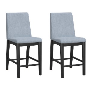 Anybear Gray Gathering Height Stool, Set of 2 - 1 of 3