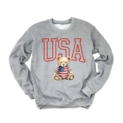 Simply Sage Market Women's Graphic Sweatshirt USA Bear