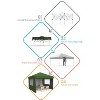 GustoWave 10x10 Ft Pop Up Canopy with 4 Sidewalls for Deck, Garden - 4 of 4