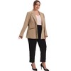 Agnes Orinda Women's Plus Size Notched Lapel Long Sleeve Button Down Office Work Blazers - 3 of 4