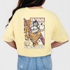S.W.Smiley Taiyaki - Women's Garment Dyed Graphic T-Shirt - 3 of 4