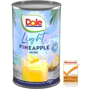 Dole Light Pineapple Juice Drink, 46 fl oz Can - 1 of 1