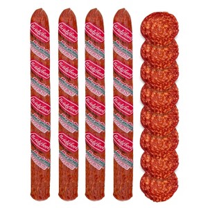 Bridgford Old World Pepperoni Stick 16 oz - Naturally Smoked Pepperoni Stick for Pizza and Sandwiches - High Protein Zero Carb Keto Snack - 1 of 4
