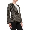 EG PRO Jacquard Blazer Bracelet Sleeve Peak Lapel Single Button Knit - 2 of 4