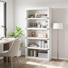 5 Tier Bookcase, Farmhouse Book Shelf with Storage, 67.4 Inch Tall Open Display Bookshelves, Wooden 5 Shelf Bookcase for Living Room - 4 of 4