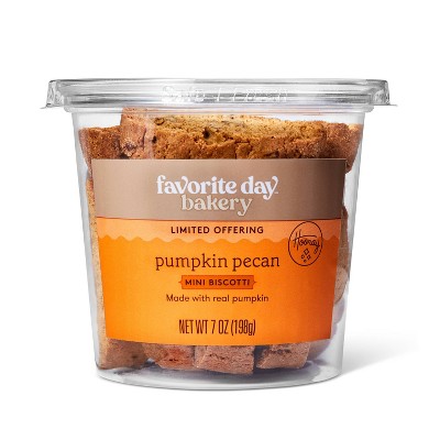 Pumpkin Pecan Mini Biscotti 7oz - Favorite Day™