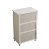 Vynxaria 5-Drawer Fluted Dresser - 45" Tall Modern Chest, Metal Handles, Wooden Organizer for Bedroom/Living Room - 2 of 4