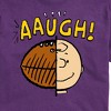 Men's - Peanuts - C Brown Half Football Head Short Sleeve Graphic T-Shirt - 2 of 4