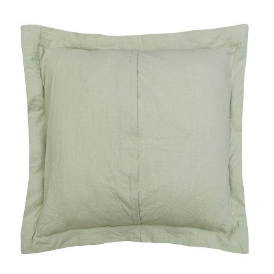 Sage Cotton Tufted Chenille Euro Sham