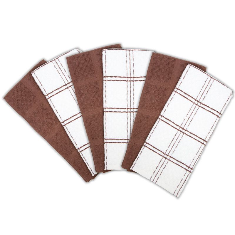 Sloppy Chef Premier Kitchen Towel (6 Pack), 15x25, Popcorn Pattern Weave, 100% Cotton, 3 of 8