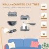 Multipet 4 Pcs Cat Climbing Shelf with Cat Hammock, 3 Steps, Perches, Scratching Post, for Sleeping, Playing - 3 of 4