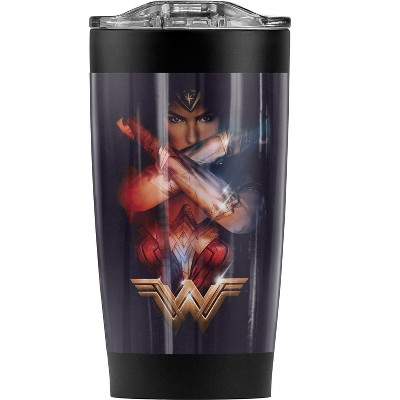 Wonder Woman Movie Arms Crossed Steel Tumbler 20oz Coffee Travel Mug