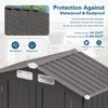 Hrinhom 73.3"W Metal Outdoor Storage Shed, Tool Shed with Clear Window and Lockable Door - 3 of 4