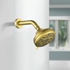 Cobbe Brushed Gold Shower Faucet Set with 10 Settings Shower and Tub Spouts Single Handle Wall Mounted Shower Tub Set with Valve - 2 of 4