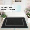 Front Door Indoor Outdoor Entrance Waterproof All - Season Doormat Sturdy Rubber Fade Resistant Low Profile Black 36x24 - 2 of 4