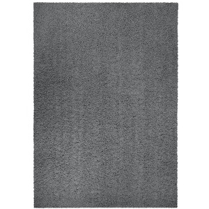 Traditional Solid Gray Shag Indoor Area Rug, 5' x 7' ft - 1 of 4
