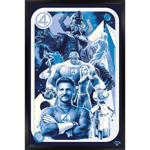 Trends International Marvel Fantastic Four: First Steps (2025) - Blue Group Framed Wall Poster Prints - 1 of 4