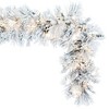 Vickerman Flocked Atka Artificial Christmas Garland - image 4 of 4