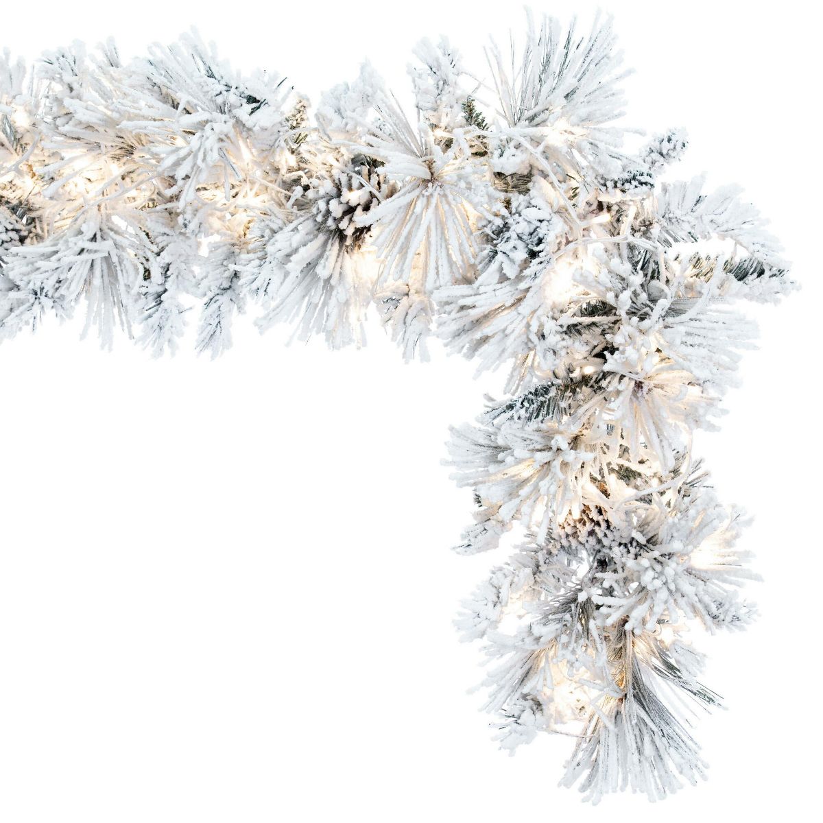 Vickerman Flocked Atka Artificial Christmas Garland - thumbnail 5