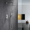 Sumerain Shower System  Fixtures Brushed Nickel with Shower Head and Pressure Balance Shower Valve - 3 of 4