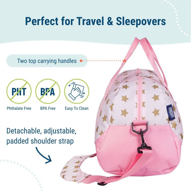 Wildkin Overnighter Duffel Bag for Kids, 3 of 7