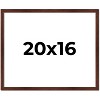 PosterPalooza | Classic Modern Brown Picture Frame - UV Acrylic, Backing Board, Hanging Hardware Included - 2 of 4