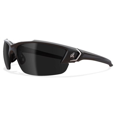 Edge Eyewear Khor G2 Polarized Safety Glasses Smoke Lens Black Frame