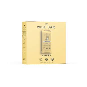 Wise Bar Adaptogen Energy Bar - Lemon Ginger - 4ct