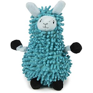 goDog Llamas Noodle Squeaky Plush Dog Toy, Chew Guard Technology - Blue, Small - 1 of 1