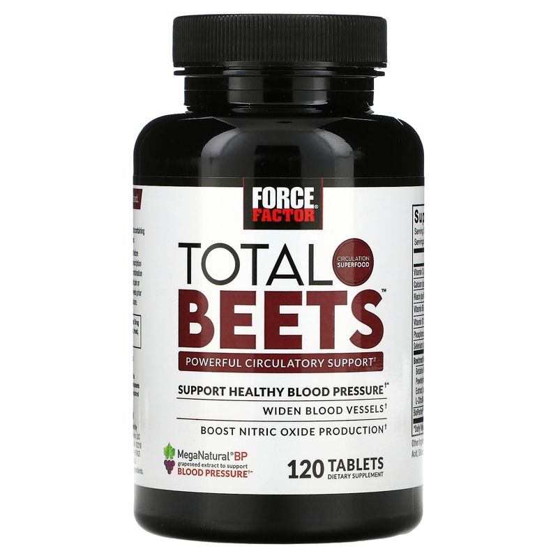 Force Factor Total Beets, Powerful Circulation Support, 120 Tablets, 3 of 4