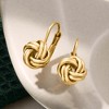 Ross-Simons Italian 10kt Yellow Gold Love Knot Drop Earrings - 4 of 4