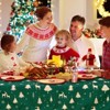 Christmas Tablecloth, Rectangular Fabric Table Cloth, Water-Resistant & Wrinkle Free Xmas Table Cover for Kitchen Dining Room - 2 of 4
