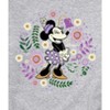 Men's - Disney - Vintage Minnie Floral Circle Graphic Fleece Sweatshirt - 2 of 4