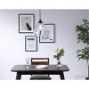 Elegant Lighting Frey 1 light Black and Clear glass pendant - 2 of 4