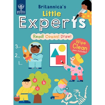Britannica's Little Experts Read, Count, Draw - by  Britannica Group (Spiral Bound)