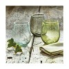 tagltd Light Green Bubble Glass Stemless Wine Glasses - 16oz, Dishwasher Safe Drinkware for Everyday Use - 2 of 4