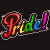 Adult Design By Humans Colorful Pride Rainbow Text By VectorKitchen T-Shirt - 2 of 2